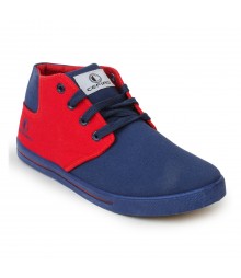 Cefiro Men Casual Shoes Fun03 Navy Blue Red CCS0013